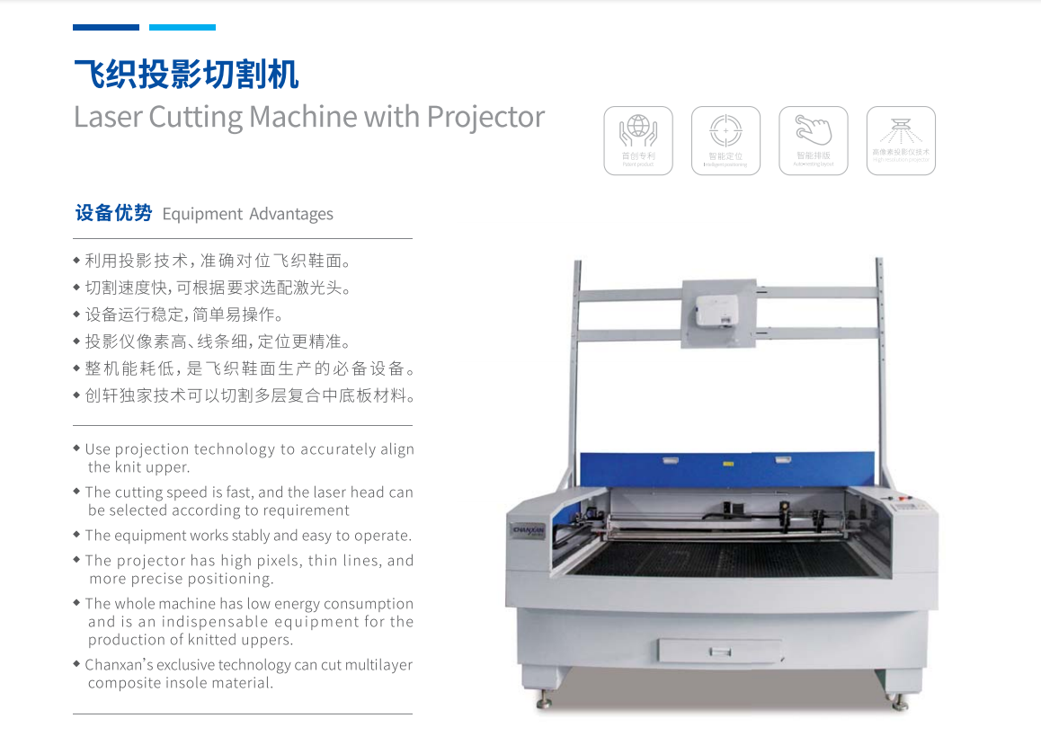 飛織投影切割機